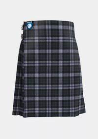 Traditional_Black_Scottish_National_Tartan_kilt_front_image_with_pleated_design_and_adjustable_buckles_for_men