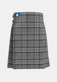 Traditional_Black_Shadow_Tartan_kilt_front_image_with_pleated_design_and_adjustable_buckles_for_men