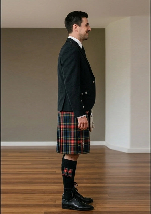Traditional_Black_Stewart_tartan_Kilt_and_Argyle_Jacket_Kilt_Outfit_right_image
