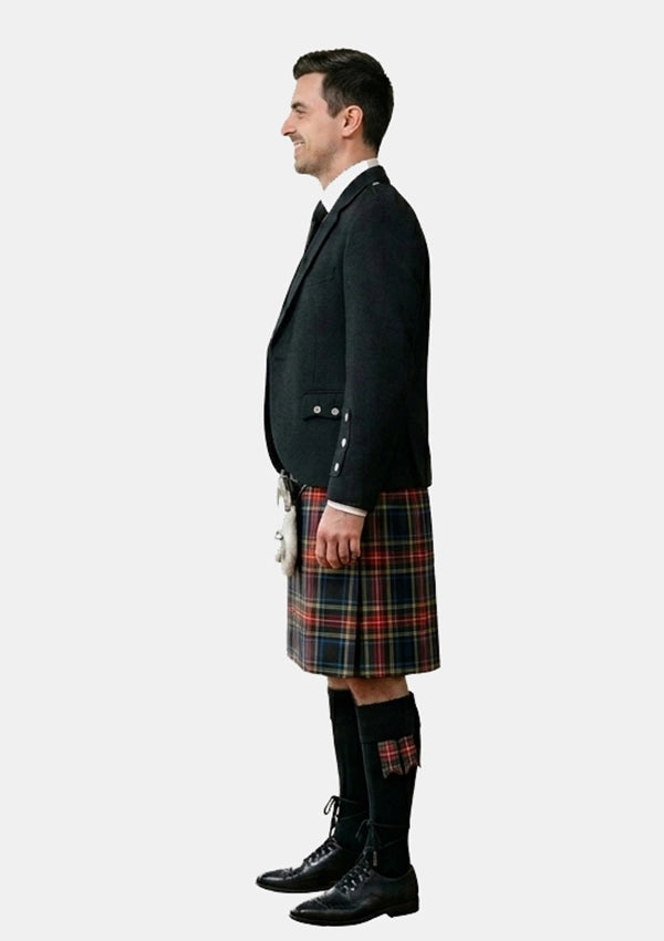 Traditional_Black_Stewart_tartan_Kilt_and_Argyle_Jacket_Kilt_Outfits_left_image