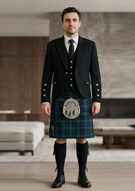 Traditional_Black_Watch_Tartan_Kilt_and_Argyle_Jacket_Kilt_Outfit_front_image