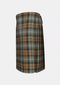 Traditional_Black_Watch_Weathered_Tartan_kilt_left_image_with_pleated_design_and_adjustable_buckles_for_men