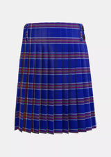 Traditional_Blue_Rust_Tartan_kilt_back_image_with_pleated_design_and_adjustable_buckles_for_men