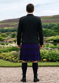 Traditional_Blue_Spirit_tartan_7001_Kilt_and_Argyle_Jacket_Kilt_Outfit_back_image