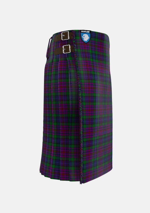 Traditional_Braid_Tartan_kilt_right_image_with_pleated_design_and_adjustable_buckles_for_men
