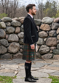 Traditional_Brodie_Hunting_Ancient_Tartan_Kilt_and_Argyle_Jacket_Kilt_Outfit_right_image
