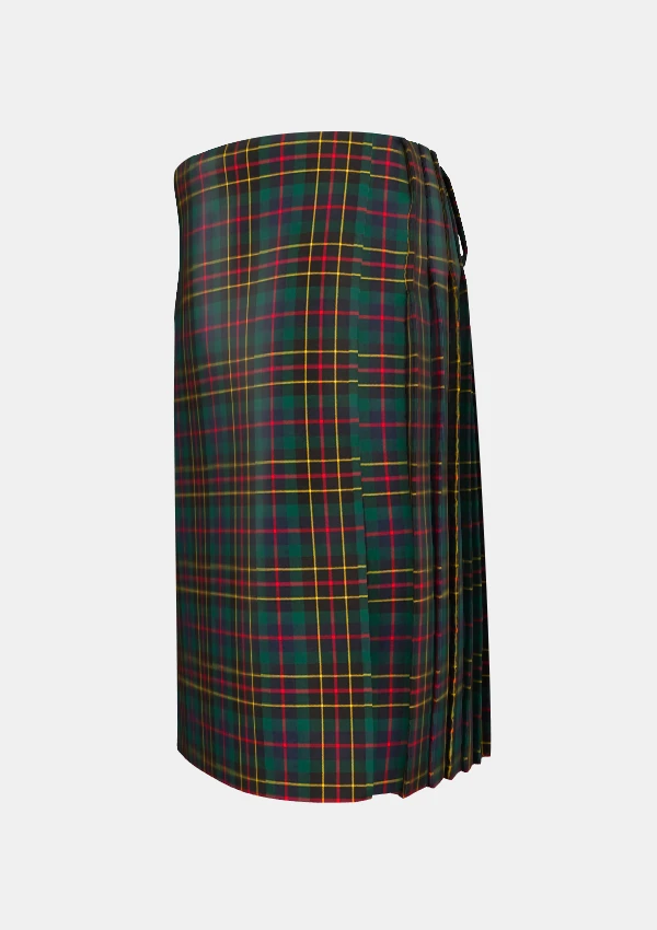 Traditional_Brodie_Hunting_Modern_Tartan_kilt_left_image_with_pleated_design_and_adjustable_buckles_for_men