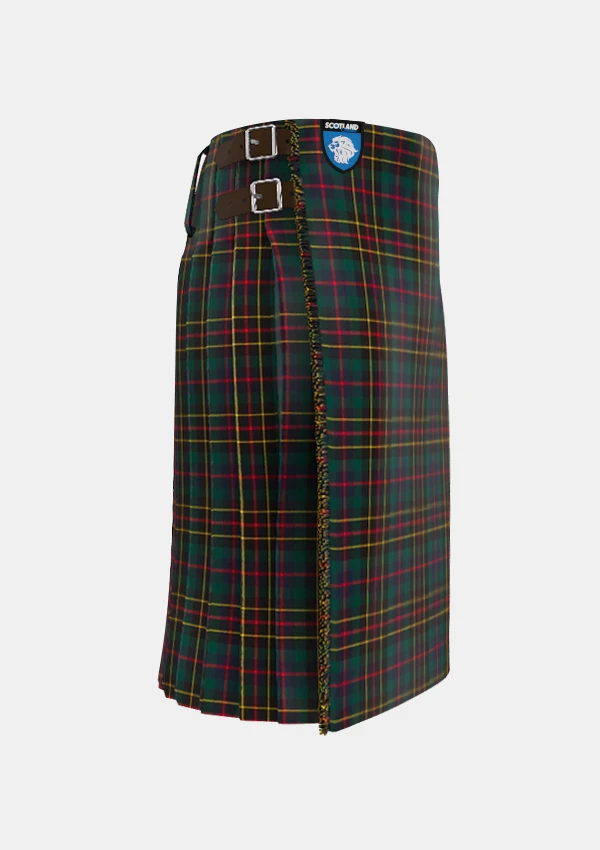 Traditional_Brodie_Hunting_Modern_Tartan_kilt_right_image_with_pleated_design_and_adjustable_buckles_for_men