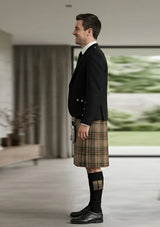 Traditional_Brodie_Hunting_Weathered_Tartan_Kilt_and_Argyle_Jacket_Kilt_Outfit_left_image