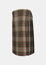 Traditional_Brodie_Hunting_Weathered_Tartan_kilt_left_image_with_pleated_design_and_adjustable_buckles_for_men
