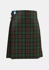 Traditional_Brown_Watch_Tartan_kilt_front_image_with_pleated_design_and_adjustable_buckles_for_men