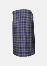 Traditional_Browne_Tartan_kilt_left_image_with_pleated_design_and_adjustable_buckles_for_men