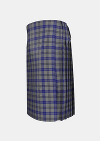 Traditional_Browne_Tartan_kilt_left_image_with_pleated_design_and_adjustable_buckles_for_men