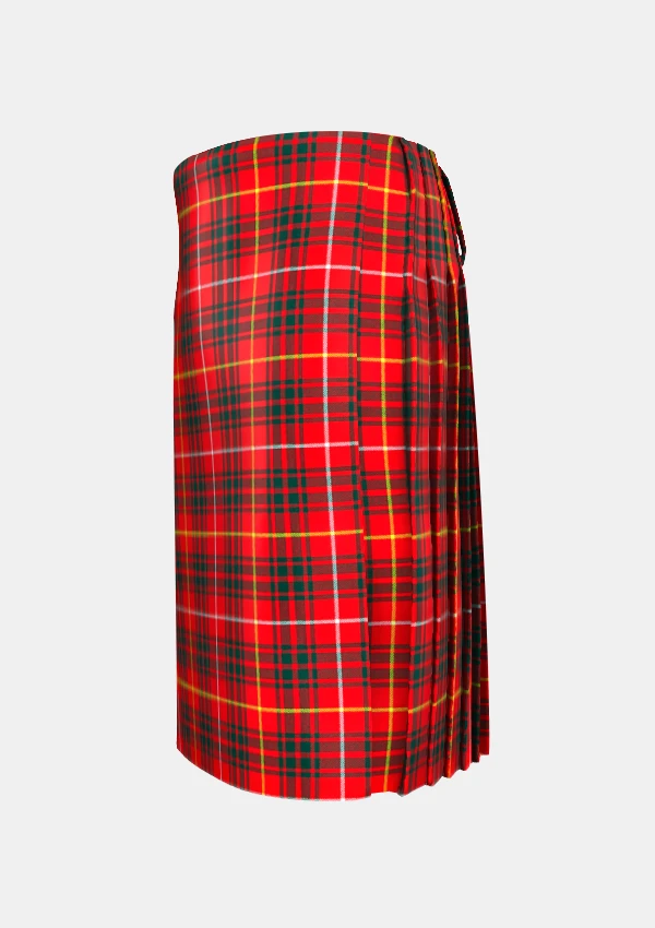Traditional_Bruce_Modern_Tartan_kilt_left_image_with_pleated_design_and_adjustable_buckles_for_men
