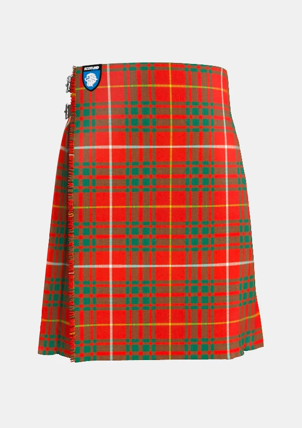 Traditional_Bruce_tartan_front_image_with_pleated_design_and_adjustable_buckles_for_men