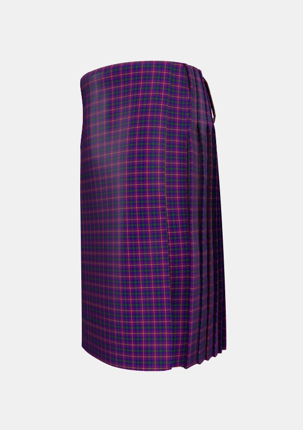 Traditional_Bryson_2000_Tartan_4156_kilt_left_image_with_pleated_design_and_adjustable_buckles_for_men