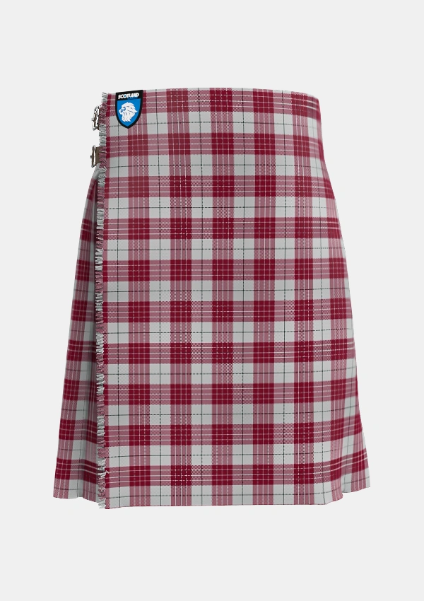 Traditional_Buchanan_1842_Official_Tartan_1261_kilt_front_image_with_pleated_design_and_adjustable_buckles_for_men