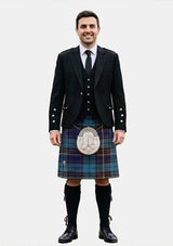 Traditional_Buchanan_Blue_Tartan_Kilt_and_Argyle_Jacket_Kilt_Outfits_front_image