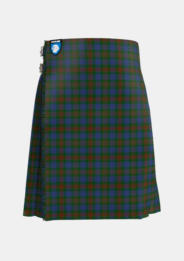 Traditional_Buchanan_Hunting_Official_Tartan_604_kilt_front_image_with_pleated_design_and_adjustable_buckles_for_men