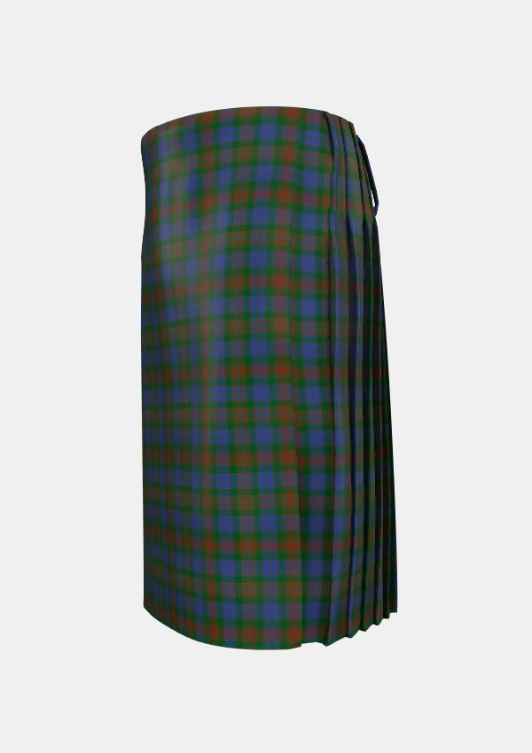 Traditional_Buchanan_Hunting_Official_Tartan_604_kilt_left_image_with_pleated_design_and_adjustable_buckles_for_men