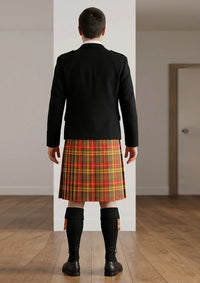 Traditional_Buchnan_Weathered_Tartan_Kilt_and_Argyle_Jacket_Kilt_Outfit_back_image