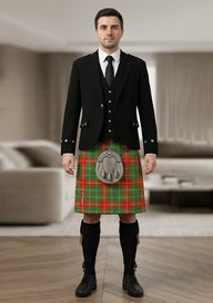 Traditional_Burnett_Ancient_Tartan_Kilt_and_Argyle_Jacket_Kilt_Outfit_front_image