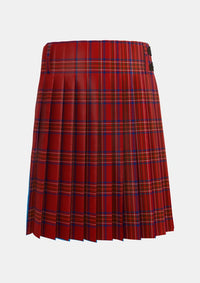 Traditional_Burnett_of_Leys_Dress_Tartan_1430_kilt_back_image_with_pleated_design_and_adjustable_buckles_for_men