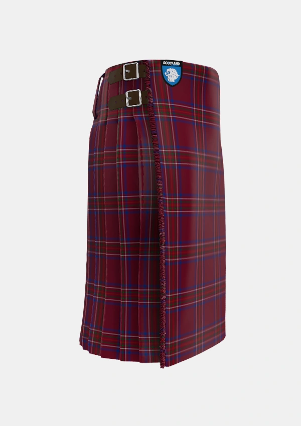 Traditional_Burnett_of_Leys_Hunting_Tartan_1657_kilt_right_image_with_pleated_design_and_adjustable_buckles_for_men