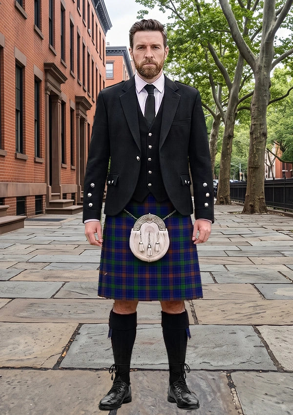 Traditional_Burt_Family_Tartan_3026_Kilt_and_Argyle_Jacket_Kilt_Outfit_front_image