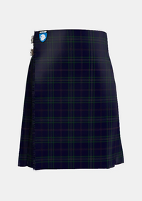 Traditional_Callaghan_Tartan_kilt_7299_front_image_with_pleated_design_and_adjustable_buckles_for_men