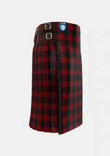 Traditional_Cameron_Black_Red_Tartan_1186_kilt_right_image_with_pleated_design_and_adjustable_buckles_for_men