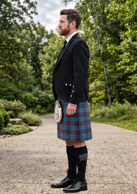 Traditional_Cameron_Hunting_Tartan_1745_Kilt_and_Argyle_Jacket_Kilt_Outfit_left_image