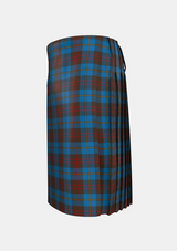 Traditional_Cameron_Hunting_Tartan_kilt_1745_left_image_with_pleated_design_and_adjustable_buckles_for_men