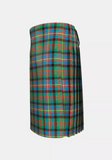 Traditional_Cameron_of_Erracht_Ancient_Tartan_kilt_left_image_with_pleated_design_and_adjustable_buckles_for_men