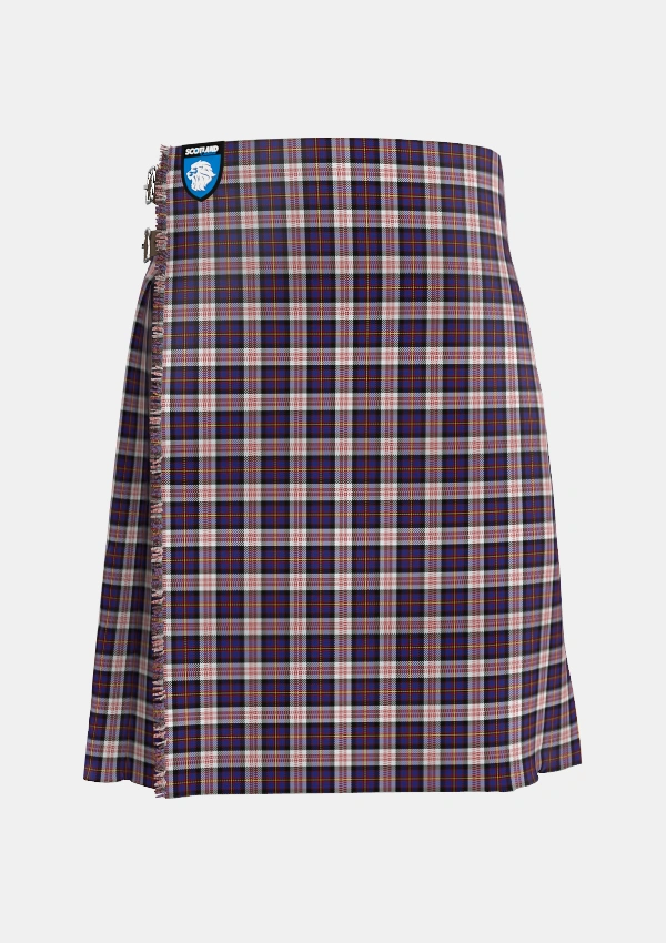 Traditional_Cameron_of_Erracht_Dress_Tartan_1871_kilt_front_image_with_pleated_design_and_adjustable_buckles_for_men