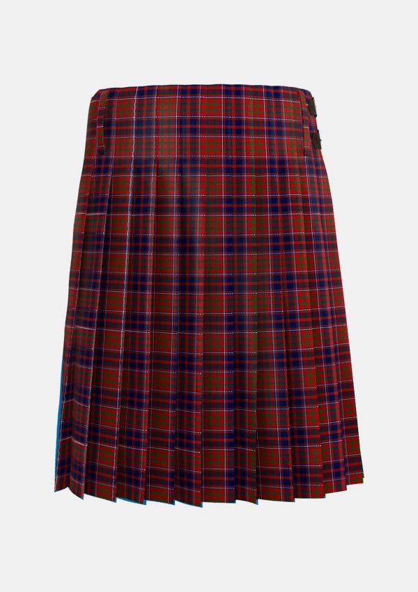 Traditional_Cameron_of_Locheil_Original_Tartan_1398_kilt_back_image_with_pleated_design_and_adjustable_buckles_for_men