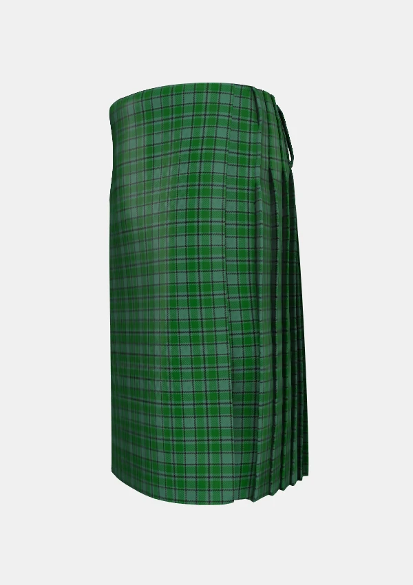 Traditional_Campbell_Simpson_tartan_left_image_with_pleated_design_and_adjustable_buckles_for_men