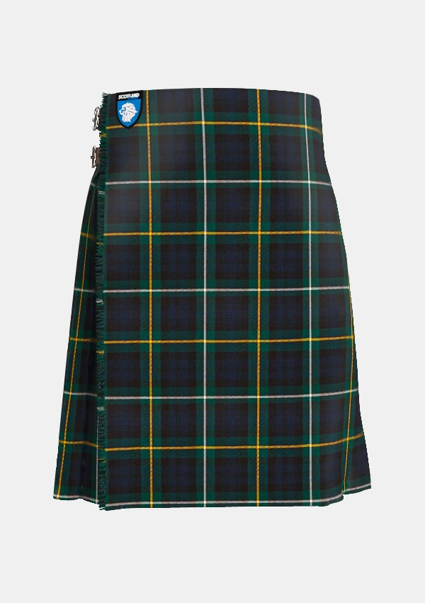Traditional_Campbell_of_Argyll_Modern_Tartan_kilt_front_image_with_pleated_design_and_adjustable_buckles_for_men