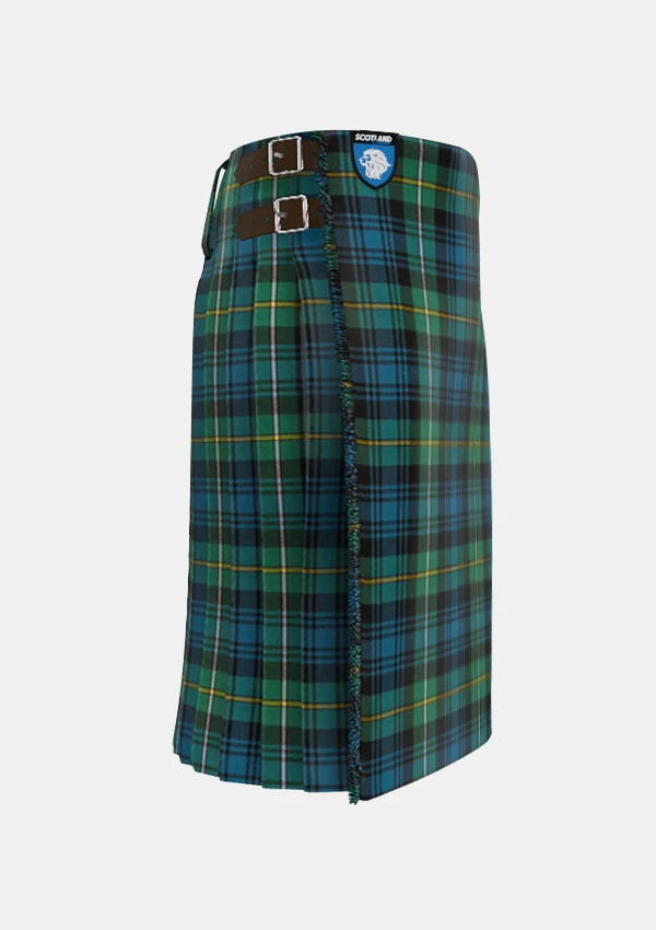 Traditional_Campbell_of_Argyll_tartan_right_image_with_pleated_design_and_adjustable_buckles_for_men