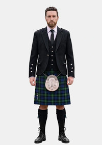Traditional_Campbell_of_Loudoun_Tartan_4436_Kilt_and_Argyle_Jacket_Kilt_Outfits_front_image
