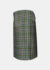 Traditional_Cape_Breton_Tartan_kilt_left_image_with_pleated_design_and_adjustable_buckles_for_men