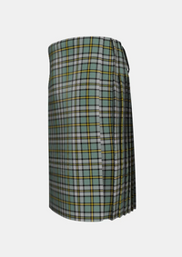 Traditional_Cape_Breton_Tartan_kilt_left_image_with_pleated_design_and_adjustable_buckles_for_men