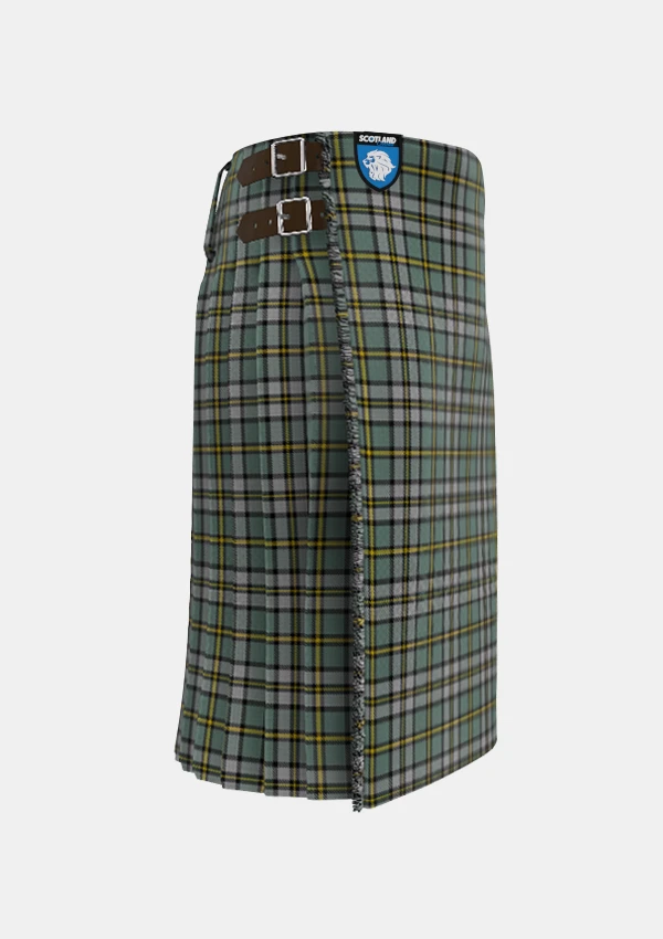 Traditional_Cape_Breton_Tartan_kilt_right_image_with_pleated_design_and_adjustable_buckles_for_men