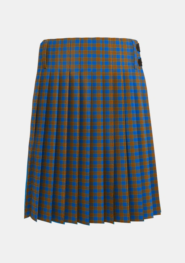 Traditional_Carlisle_Ancient_Tartan_680_kilt_back_image_with_pleated_design_and_adjustable_buckles_for_men