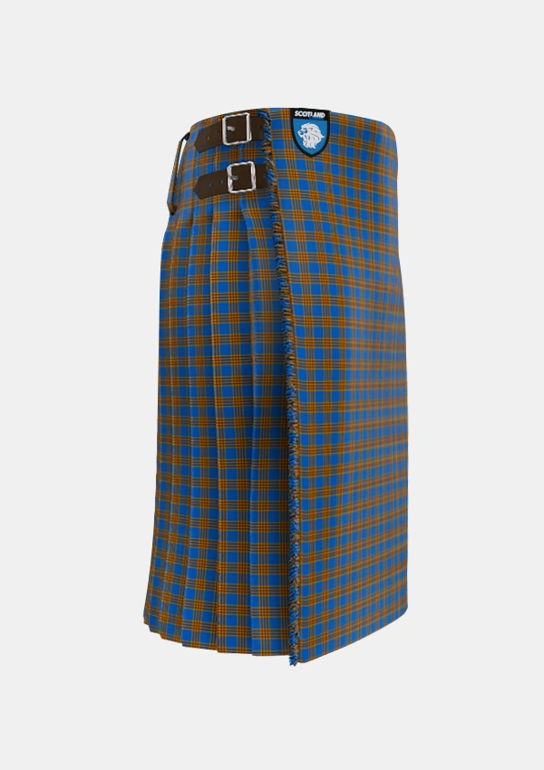 Traditional_Carlisle_Ancient_Tartan_680_kilt_right_image_with_pleated_design_and_adjustable_buckles_for_men