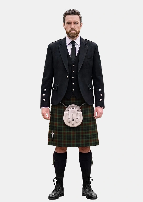 Traditional_Carlow_County_Tartan_2275_Kilt_and_Argyle_Jacket_Kilt_Outfits_front_image