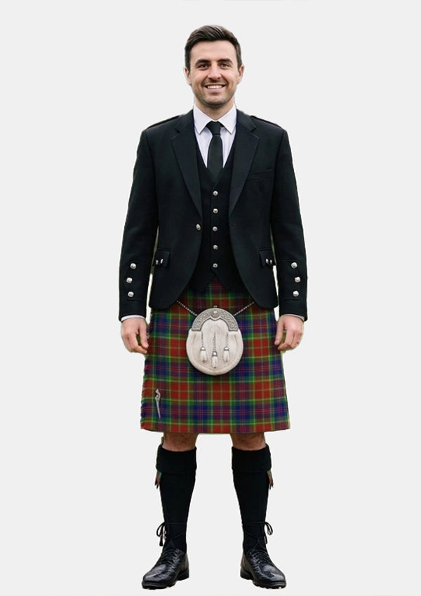Traditional_Carr_tartan_4120_Kilt_and_Argyle_Jacket_Kilt_Outfits_front_image