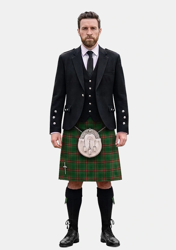 Traditional_Carroll_O_Reed_Tartan_4471_Kilt_and_Argyle_Jacket_Kilt_Outfits_front_image