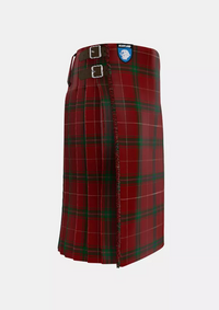 Traditional_Carruthers_Tartan_11700_kilt_right_image_with_pleated_design_and_adjustable_buckles_for_men
