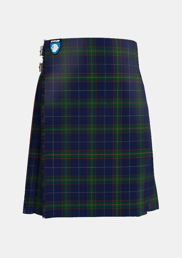 Traditional_Carruthers__George_Tartan_kilt_11699_front_image_with_pleated_design_and_adjustable_buckles_for_men